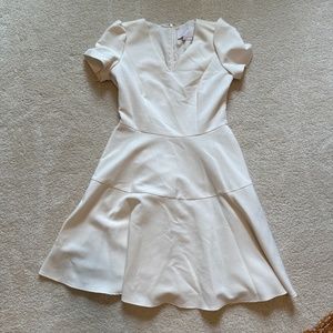 Gal Meets Glam Cream Flare Dress